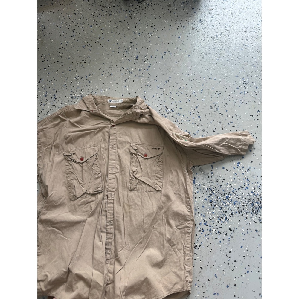 Columbia Mens XL Button Up Shirt Long Sleeve Fishing Utility Outdoor radial